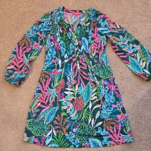 Lilly Pulitzer Seana Chillylilly Dress UPF 50 In Sunshine Jungle NWOT